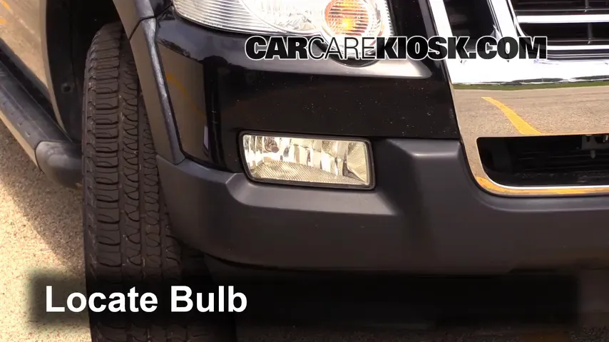 2008 Ford Explorer Sport Trac XLT 4.0L V6 Éclairage Feu antibrouillard (remplacer l'ampoule)
